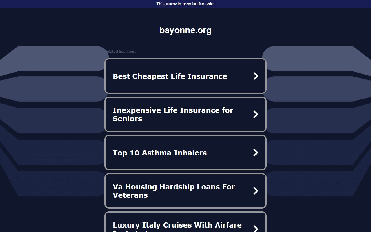 City of Bayonne official website for Bayonne bench warrants information